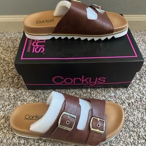 New Corkys buckle sandals